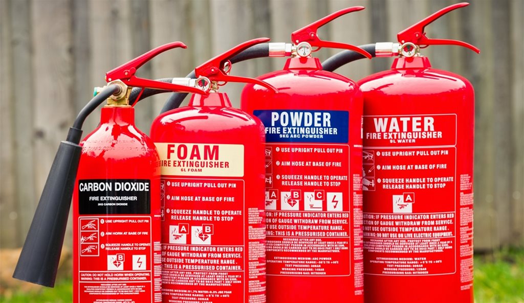 What are the fire extinguisher Colours?