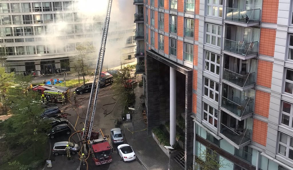 Over 125 firefighters tackle blaze in ACM clad block