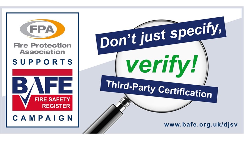 BAFE Don't just specify, verify! campaign