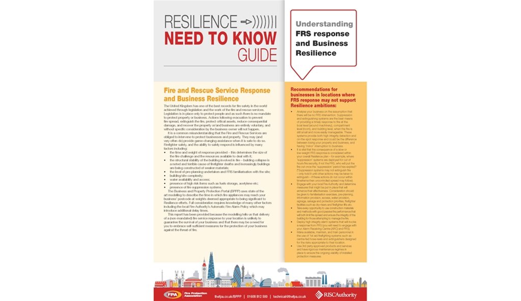 Need to know guide - FRS response and business resilience